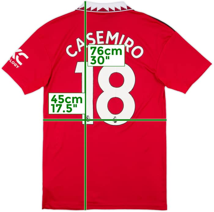 2022-23 Manchester United Home Shirt Casemiro #18 - 5/10 - (S)