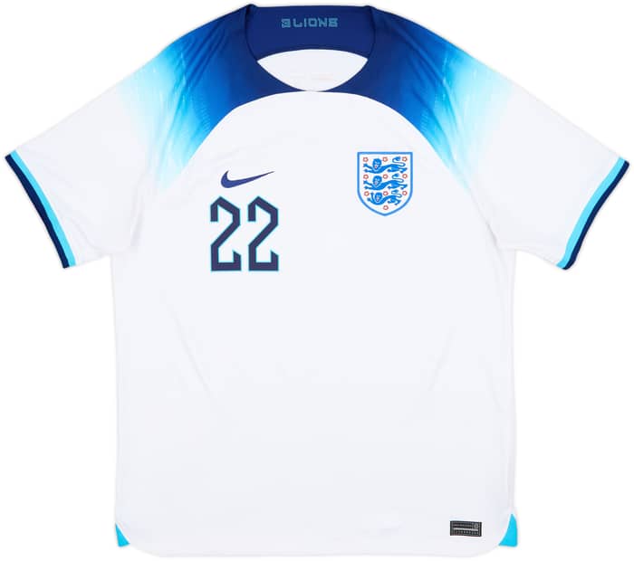 2022-23 England Home Shirt Bellingham #22 - 6/10 - (L)