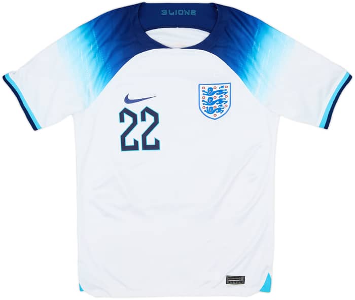 2022-23 England Home Shirt Bellingham #22 - 8/10 - (S)