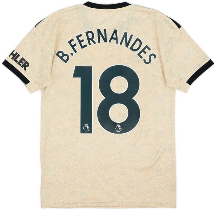 2019-20 Manchester United Away Shirt B.Fernandes #18 - 9/10 - (XS)