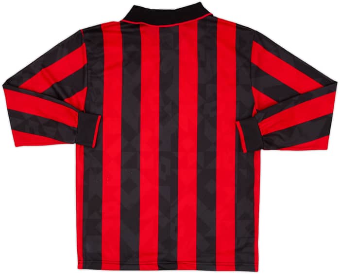 1994-95 AC Milan Home L/S Shirt - 8/10 - (M)