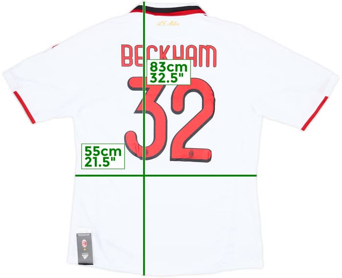 2009-10 AC Milan Player Issue Away Shirt Beckham #23 (XL)