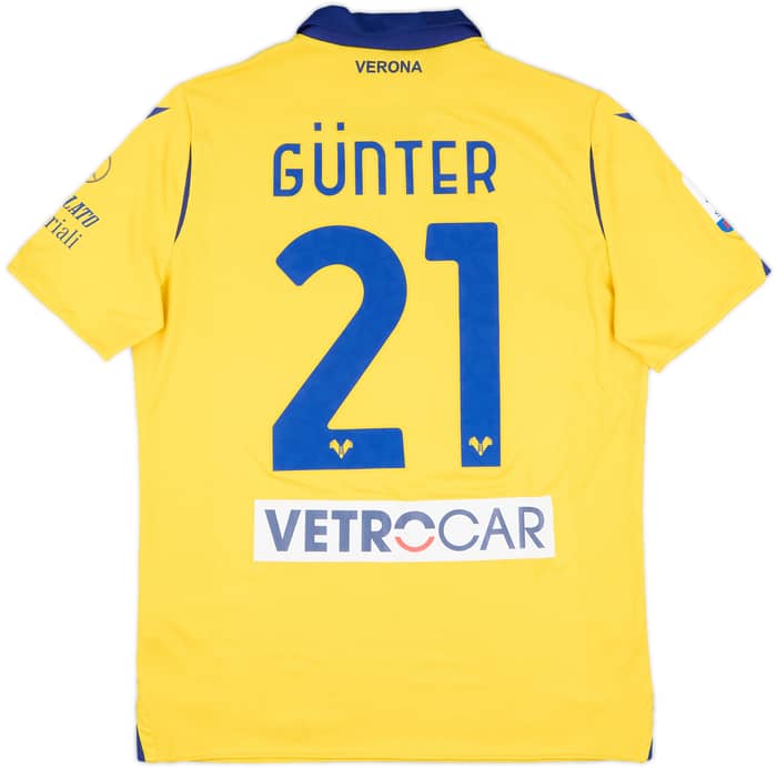 2020-21 Hellas Verona Match Issue Away Shirt Gunter #21