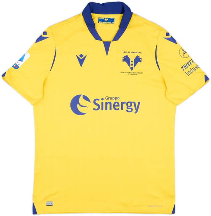 2020-21 Hellas Verona Match Issue Away Shirt Gunter #21