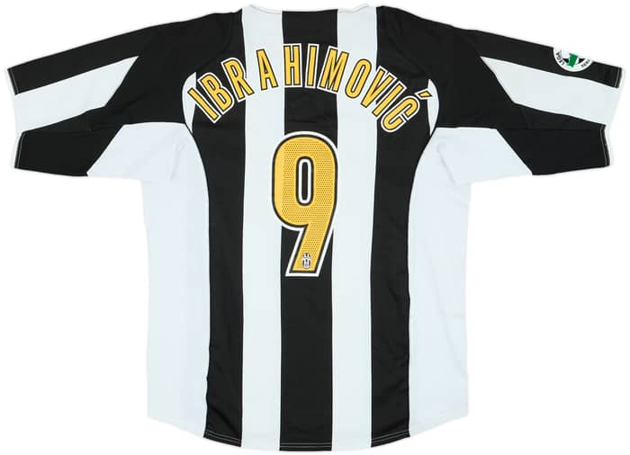 2004-05 Juventus Home Shirt Ibrahimovic #9 - 8/10 - (L)