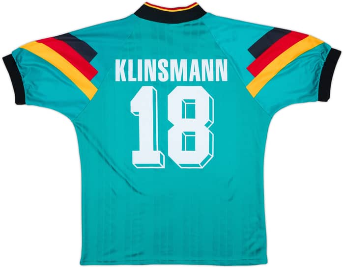 1992-94 Germany Away Shirt Klinsmann #18 - 8/10 - (L)