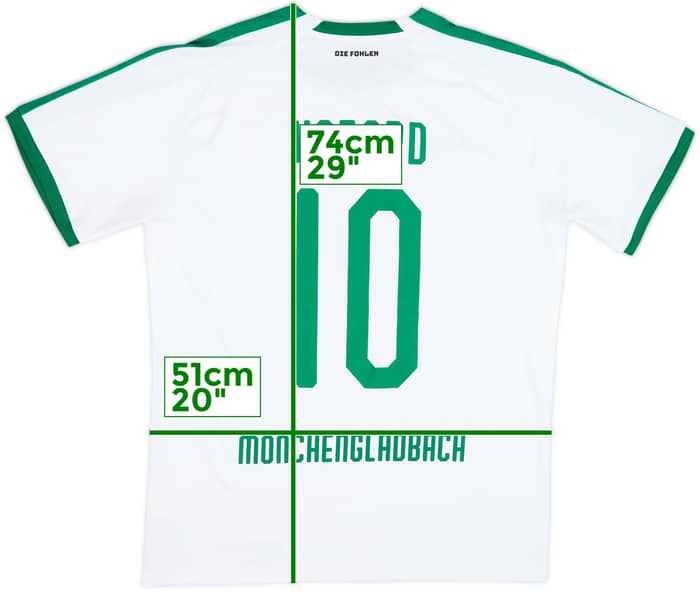 Camiseta de local del Borussia Monchengladbach 2018-19 Hazard #10 - 8/10 - (L)