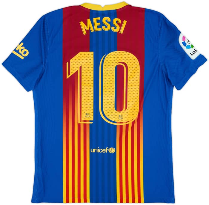 2020-21 Barcelona Authentic El Clasico Home Shirt Messi #10 - 8/10 - (L)