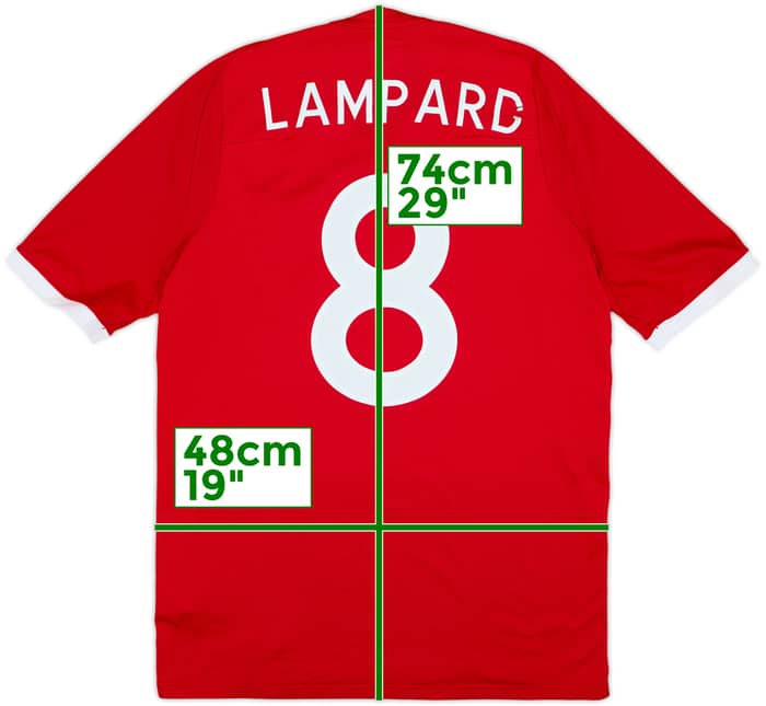 2010-11 England Away Shirt Lampard #8 - 5/10 - (M)