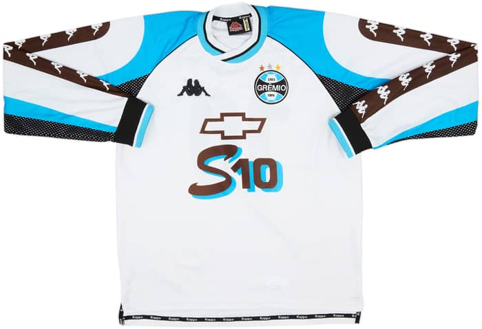 2000 Gremio Away L/S Shirt #10 (Ronaldinho) - 6/10 - (M)