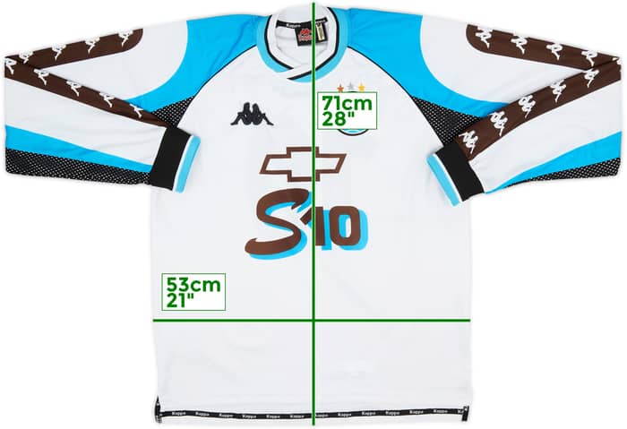 2000 Gremio Away L/S Shirt #10 (Ronaldinho) - 6/10 - (M)