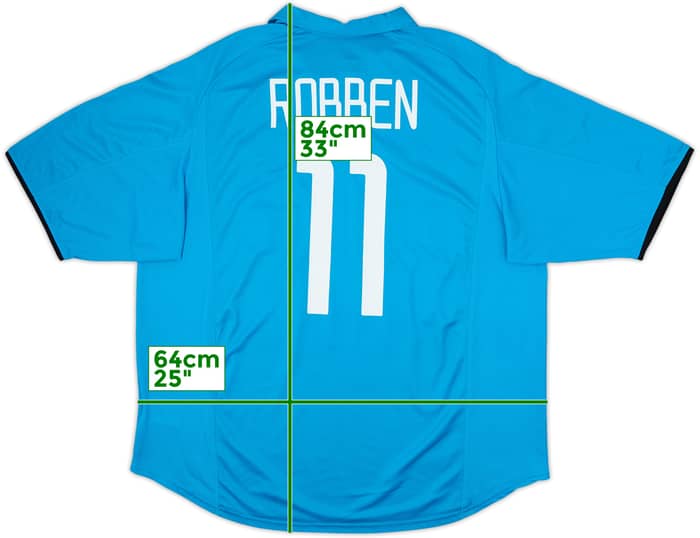 2001-02 PSV Camiseta Visitante Robben #11 - 8/10 - (XL)