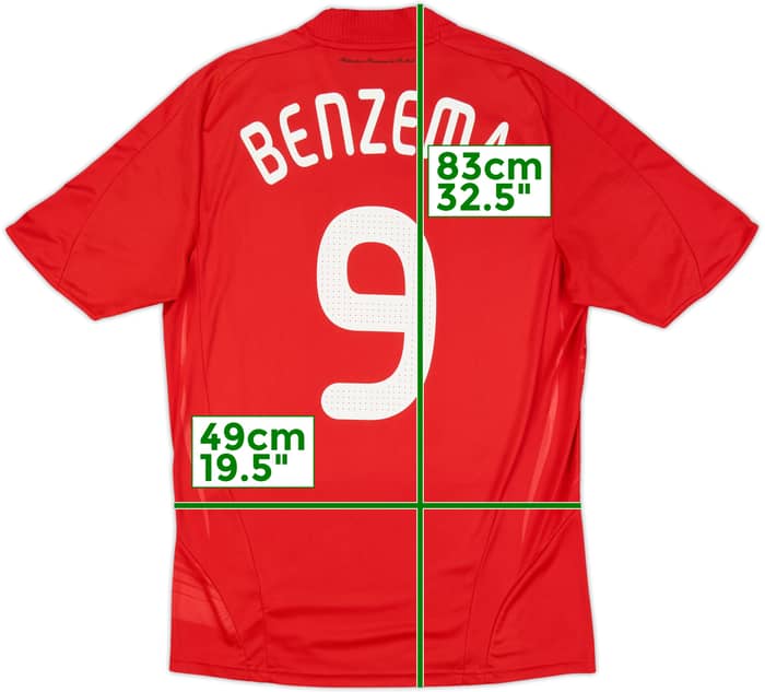 2007-08 France Away Shirt Benzema #9 - 7/10 - (L)