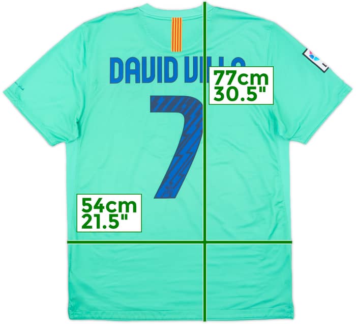 2010-11 Barcelona Away Shirt David Villa #7 - 7/10 - (L)