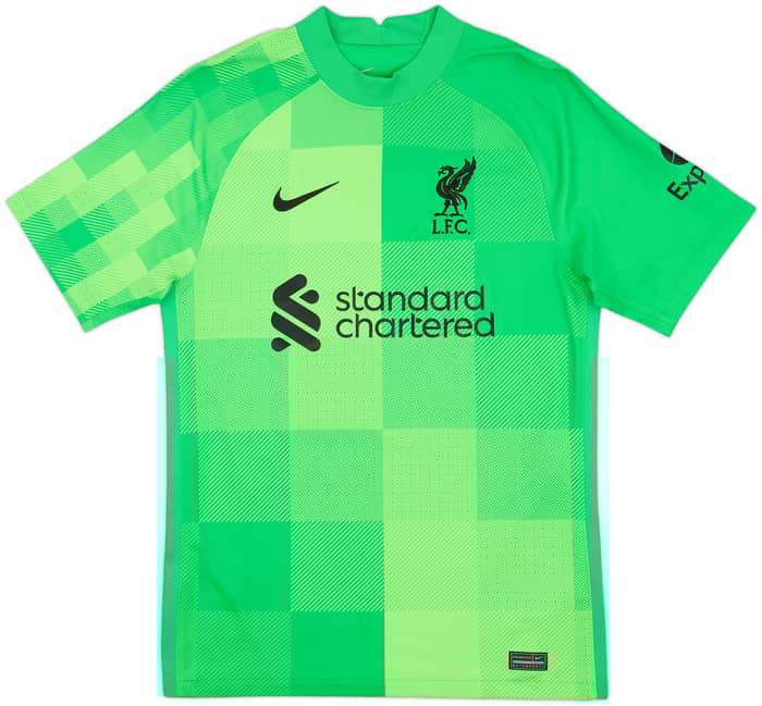 2021-22 Liverpool GK S/S Shirt A.Becker #1 - 10/10 - (S)