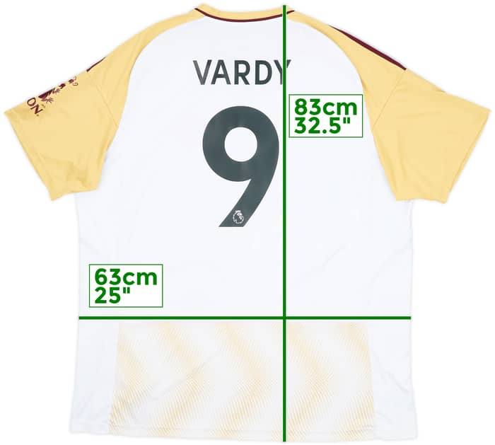 2022-23 Leicester Third Shirt Vardy #9 - 9/10 - (XXL)