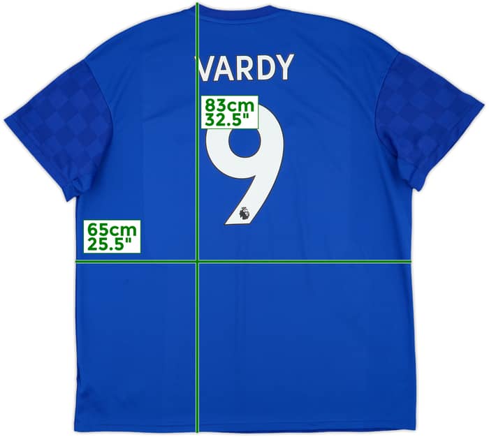 2019-20 Leicester Home Shirt Vardy #9 - 10/10 - (XXL)