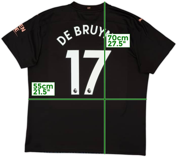 2020-21 Manchester City Away Shirt De Bruyne #17 - 8/10 - (XXL)