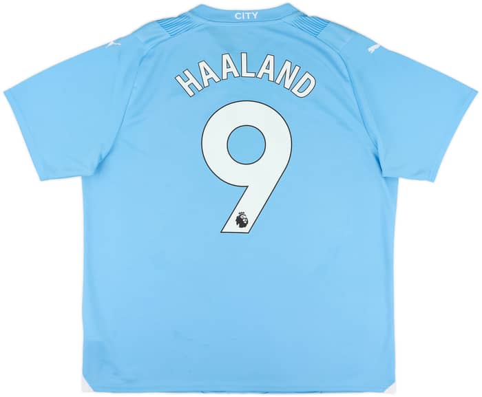 2023-24 Manchester City Home Shirt Haaland #9 - 7/10 - (XL)