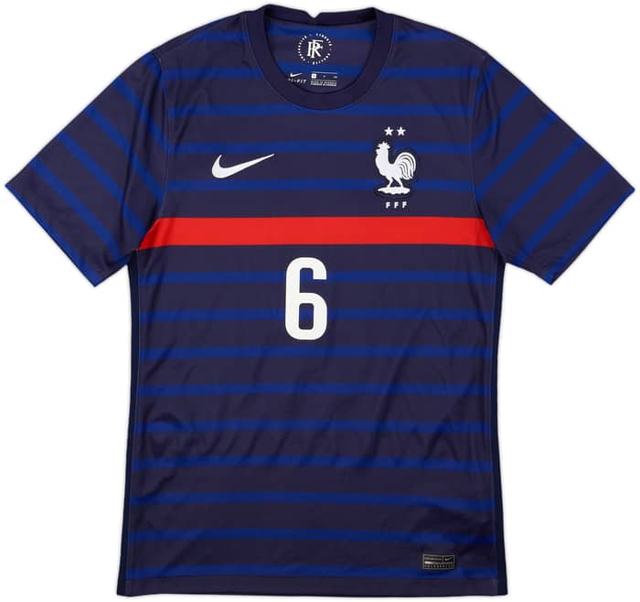 2020-21 France Home Shirt Pogba #6 - 8/10 - (S)