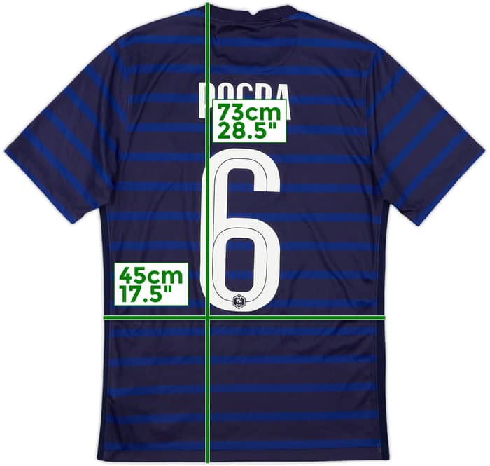 2020-21 France Home Shirt Pogba #6 - 8/10 - (S)