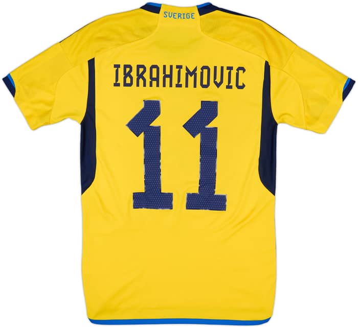 2022-23 Sweden Home Shirt Ibrahimovic #11 - 6/10 - (S)