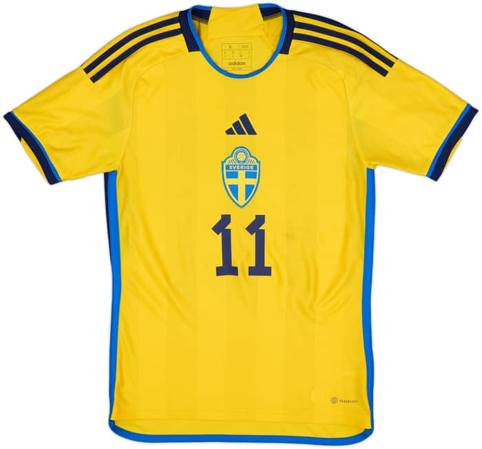 2022-23 Sweden Home Shirt Ibrahimovic #11 - 6/10 - (S)