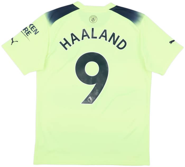 2022-23 Manchester City Third Shirt Haaland #9 - 8/10 - (M)