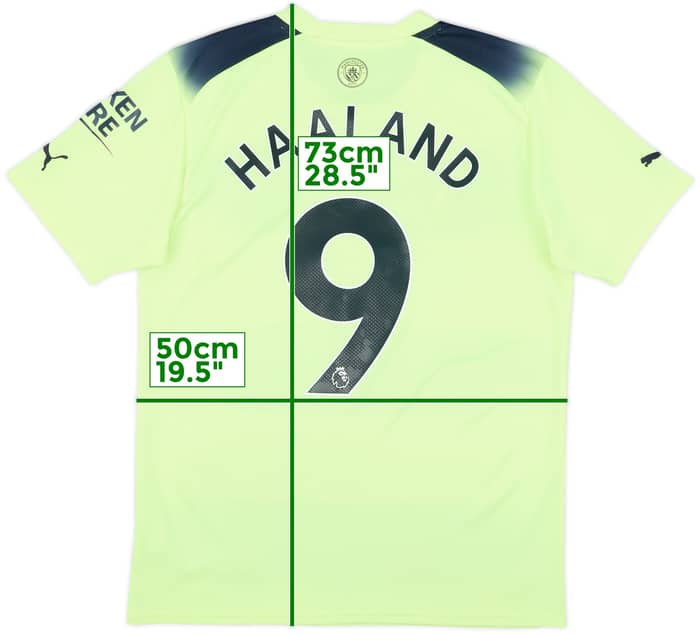2022-23 Manchester City Third Shirt Haaland #9 - 8/10 - (M)