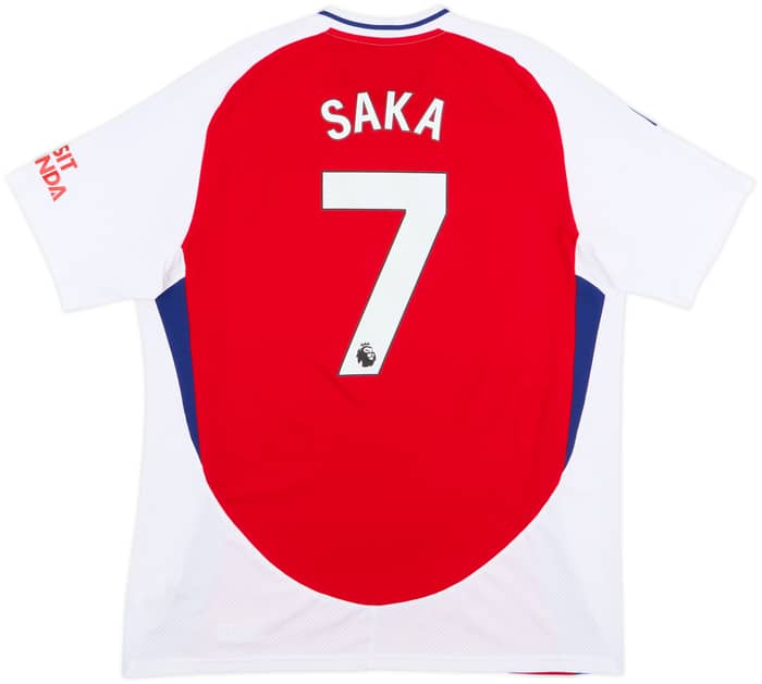 2024-25 Arsenal adidas Home Shirt Saka #7 - 8/10 - (XL)