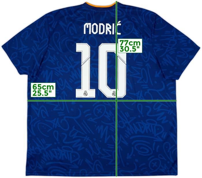 2021-22 Real Madrid Away Shirt Modric #10 - 9/10 - (3XL)