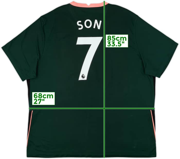 2020-21 Tottenham Away Shirt Son #7 - 9/10 - (3XL)