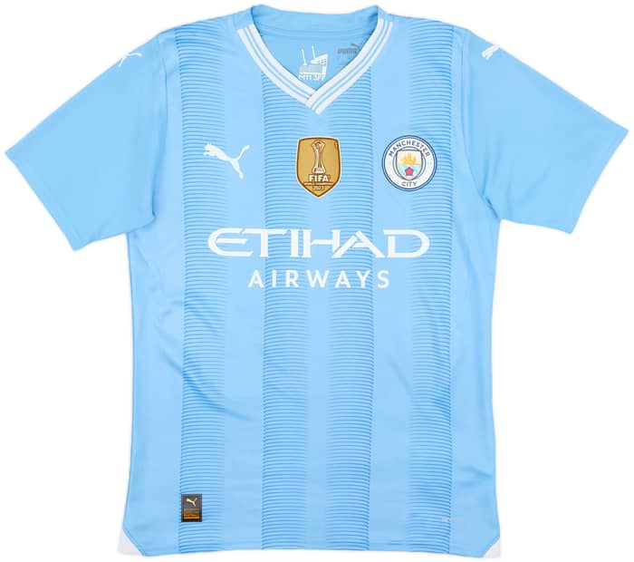 2023-24 Manchester City Home Shirt Haaland #9 - 7/10 - (S)