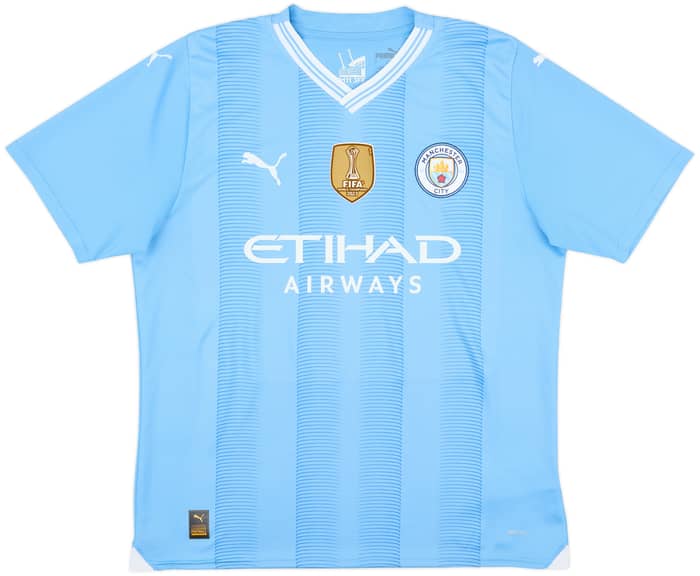 2023-24 Manchester City Home Shirt Haaland #9 - 9/10 - (L)