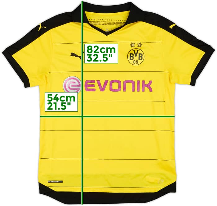2015-16 Borussia Dortmund Home Shirt - 8/10 - (L)