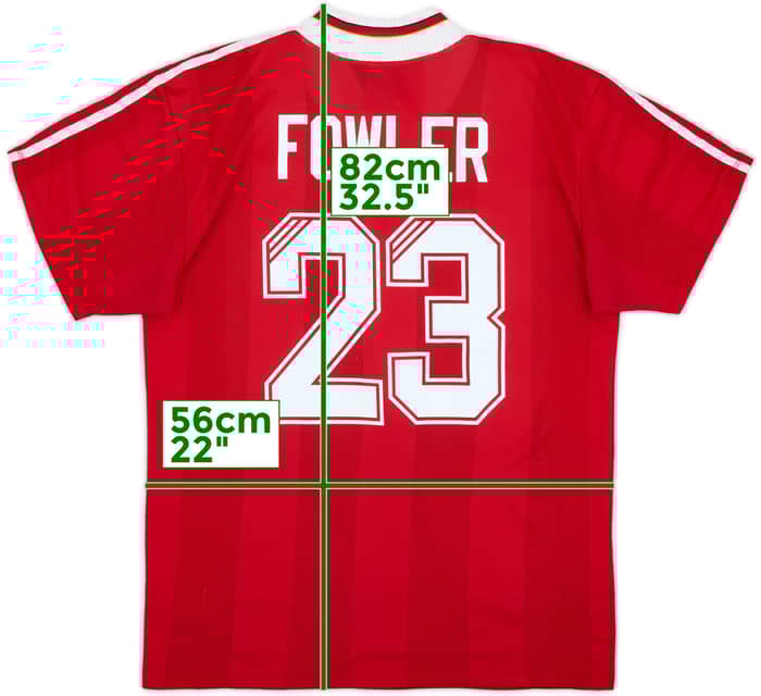 1995-96 Liverpool Home Shirt Fowler #23 - 6/10 - (M)