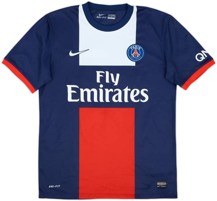 2013-14 Paris Saint-Germain Home Shirt Ibrahimovic #10 - 7/10 - (M)