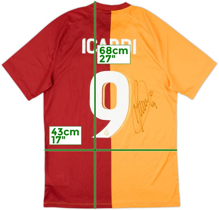 2023-24 Galatasaray Signed Home Shirt Icardi #9 - 8/10 - (M)