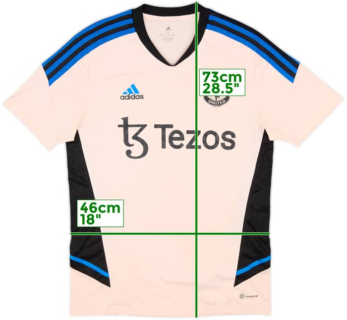 2022-23 Manchester United adidas Training Shirt - 5/10 - (M)