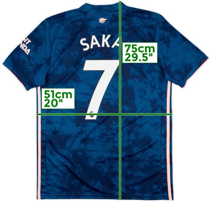 2020-21 Arsenal Third Shirt Saka #7 - 8/10 - (M)