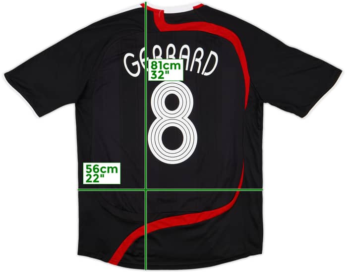 2007-08 Liverpool Third Shirt Gerrard #8 - 7/10 - (L)