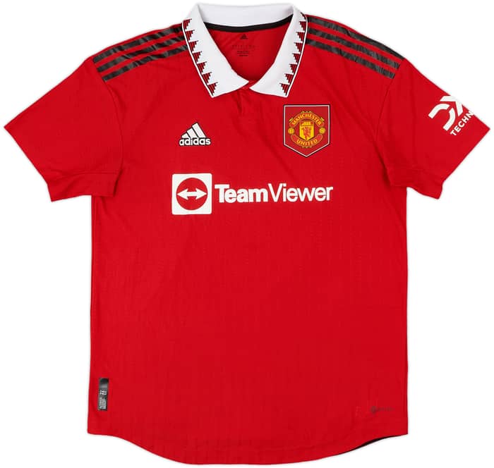 2022-23 Manchester United Authentic Home Shirt Ronaldo #7 - 8/10 - (L)