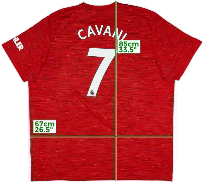 2020-21 Manchester United Home Shirt Cavani #7 - 6/10 - (3XL)