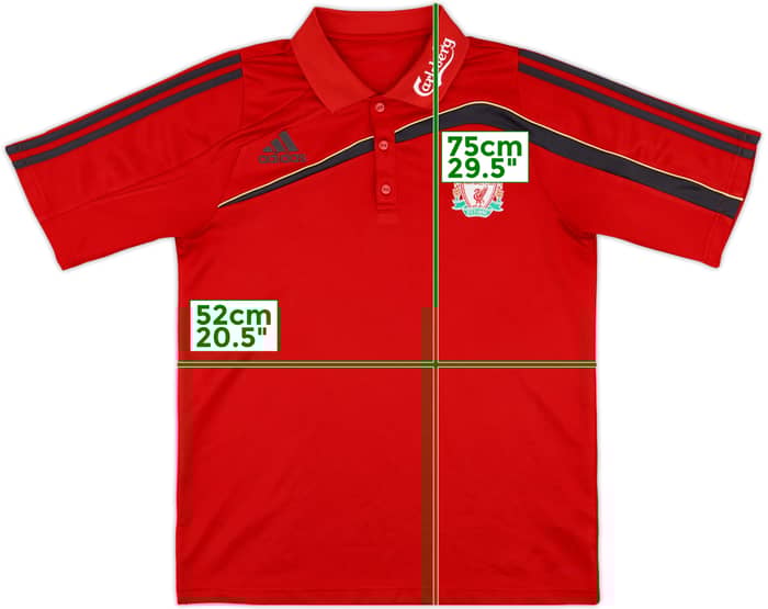 2009-10 Liverpool adidas Polo Shirt - 7/10 - (M)
