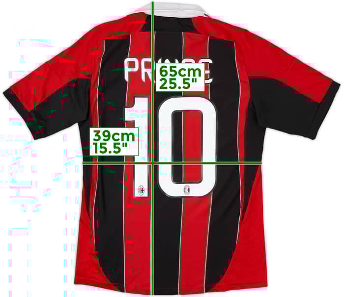 2012-13 AC Milan Home Shirt Prince #10 - 7/10 - (S)
