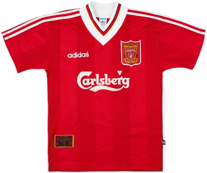 1995-96 Liverpool Home Shirt Rush #9 - 7/10 - (S)
