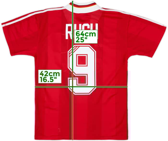 1995-96 Liverpool Home Shirt Rush #9 - 7/10 - (S)
