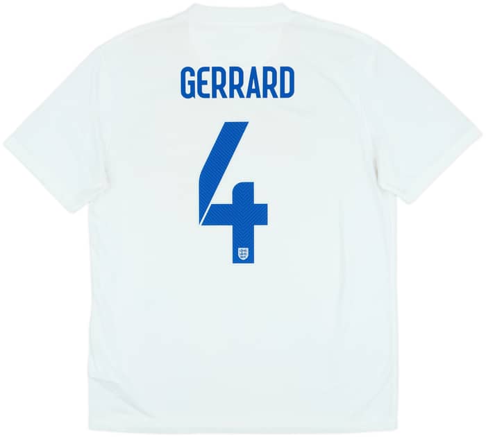2014-15 England 'Brazil' Home Shirt Gerrard #4 - 6/10 - (L)