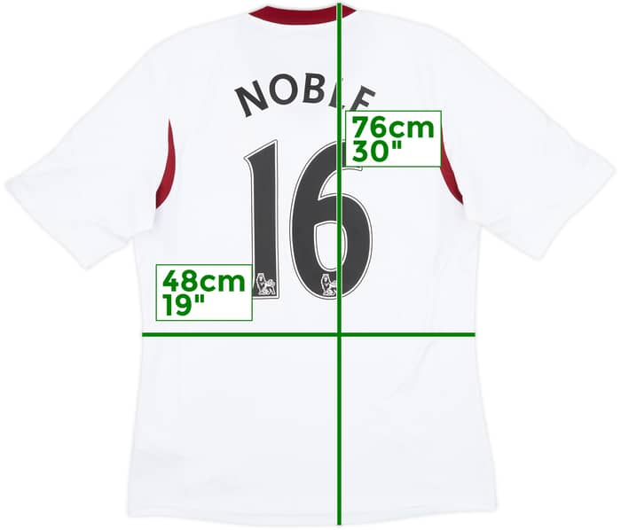 2013-14 West Ham Away Shirt Noble #16 - 6/10 - (M)