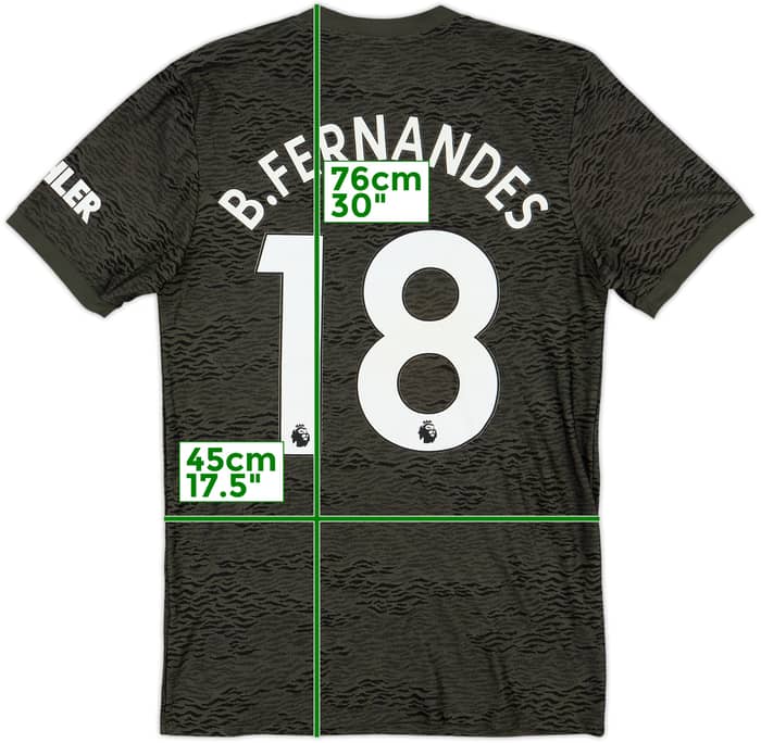 2020-21 Manchester United Away Shirt B.Fernandes #18 - 7/10 - (S)